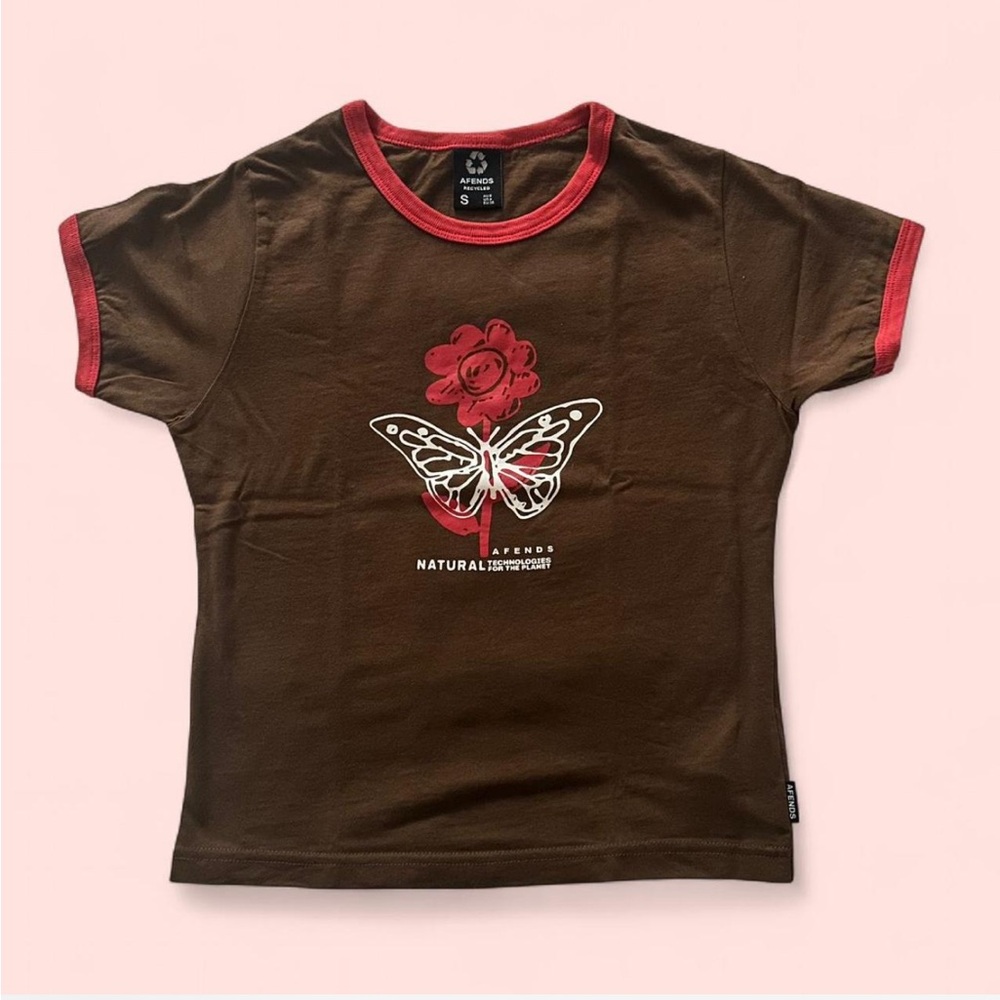 AFENDS TECHNOLOGY RINGER BABY TEE